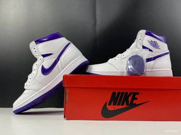 Fashionable RETRO JORDAN CD0461- 822 AIR COURT 1 PURPLE HIGH 0114
